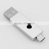 Hot Aluminium Micro-USB Keychain Data Sync & Charge