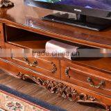 Living Room Furniture Rubber Wood TV Showcase Designs Images thumbnail-4