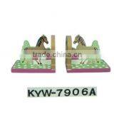 Kids Wooden Horse Design Decorative Bookends thumbnail-1