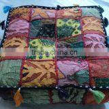 Cotton Patchwork Cushion Covers Puffs Ottoman-22
