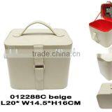 Faux Leather Cosmetic Box With Glass Mirror, NEW! thumbnail-1