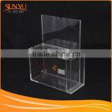Excellent Transparency Acrylic Donation Box and With Lock and Key