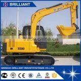 Chinese Cheap Mini 8 Ton Excavator For Sale Price (XE80)
