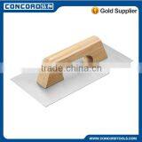 280x130x0.7mm Carbon Steel Blade Natural Color Close Wooden Handle Plastering Trowel With , thumbnail-1