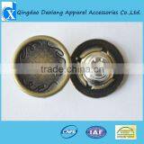 Fashion Zinc Alloy Flat Shank Button