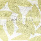 2015 Latest Women Fashion Linen Leaf Print Midi Skirt thumbnail-4