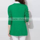 New Trendy Lady Fashion Elegant Open-front Knit Cardigan Sweater With Pockets thumbnail-5