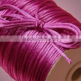 Satin cord Jewelry making supplies-Rose pink color china knot satin cord for jewelry DIY making and craft supplies