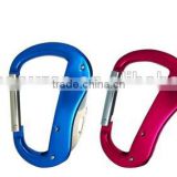 Carabiner with scissors knife nail file tool kit