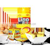 Best Sale Cookies Biscuit Snack LIPO 135g Cream Egg Coasted Bread for Canada, America, Mexico, Cuba