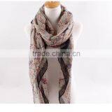 New Arrival Soild With Muticolors Tassel Fashion Bohemian Long Chiffon Scarf thumbnail-1