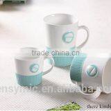 New Design Embossed Wholesale Porcelain Promotional Mug thumbnail-1