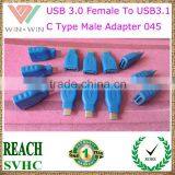 2015 Great Promotional USB 3.0 Female To Type C USB 3.1 Adapter 045