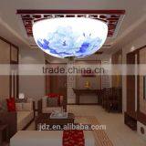 Modern Vintage Porcelain Chandelier Ceramic Wood Celling Light thumbnail-1