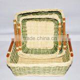 Vietnam Rattan Factory Square Wicker Basket