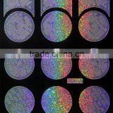Round Shape Silver Laser Nail Art Stencil thumbnail-5