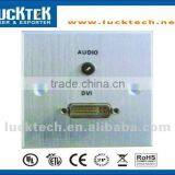 Aluminum Hotel Faceplate With Audio and DVI Data