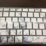 White Marble 0.3MM Silicone Keyboard Skin for Laptop Keyboard thumbnail-3