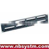 48 Port UTP Cat5e/Cat6 Patch Panel 19" 2U, Krone & 110 Dual IDC