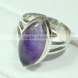 925 sterling silver hand made amethyst fashion Ring