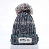 Winter Hats for Women 2016 New Styles Acrylic Colorful Button Warm Knitted Hat Cap Birthday Gifts High Quality