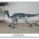 customize resin craft electro plated dinosaur statues for display home decor