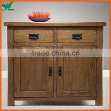 Solid Wood 2 Door 2 Drawer Sideboard