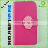 Side open wallet stylish for iphone 5 leather case,leather flip case for samsung galaxy mini 2