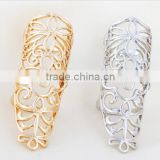 Top Quality Long Hollow knuckle ring for women