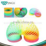 Hot Toys for Christmas Plastic Rocking Toys for Kids Kids Spring Toys Neon Color Rainbow Circle Spring thumbnail-2