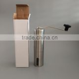 Stainless steel manual coffee grinder