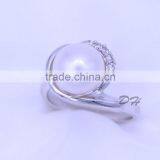 Fashion Jewelry 925 Silver Original Pearl Ring Wholesale thumbnail-1