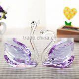 Top K9 Clear Crystal Wedding Favors Swans thumbnail-3