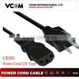 US Standard Jack 18 AWG dc Power Extension Cord - Black thumbnail-1