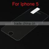 9H Hardness Anti-fingerprint Transparent Screen Protector Glass for Iphone 5C