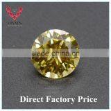 Brilliant Golden Yellow Cubic Zirconia Round 6.00mm CZ thumbnail-1