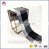 Winter Knitted Check Long Acrylic Scarf thumbnail-1