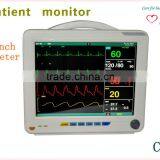 CE Approved 6 Parameter Multifunction Patient Monitor Dual TEMP IBP ETCO2 Printer Trolley Optional thumbnail-1