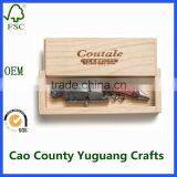 Cheap Wooden Packaging Boxes for Wine Bottle Opener Storae