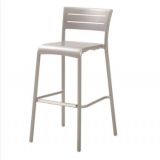 Bar Chair Coffee Store Powder Coating Aluminum Frame Outdoor Furniture