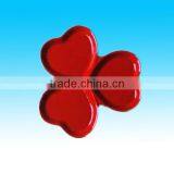 Decorative Hand Painted 3 Red Heart Ceramic Valentine Candy Dish thumbnail-1