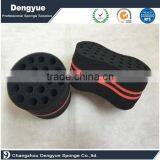 Blue Color Big Holes Wave Shape Salon Sponge Tools Design Hair Twists Sponge thumbnail-4