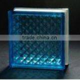 Blue Lattice Glass Block thumbnail-1