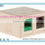 Surface Mount Outlet Box, 2 Port With or Without Keystone Jack thumbnail-1