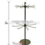 2-Tier Rotating Metal Wire Counter Key Chain Display Rack thumbnail-2