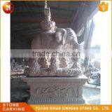 Large White Granite Garden Outdoor Elephant Statue thumbnail-1