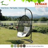 Best Selling Egg Shape Rattan Swing Basket Rattan Basket Chair