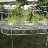 Very Nice Folading Wrought Irons Vintage Classic Unique Retro Patio Metal Half Moon Sofa thumbnail-1