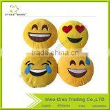 Creative Super Soft Round Throw Pillow With Chat Software Emotions thumbnail-1