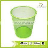 Hot Sale Green Round Commercial Mesh Trash Can thumbnail-1